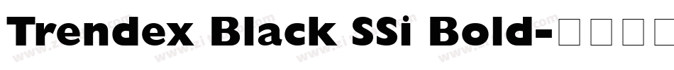 Trendex Black SSi Bold字体转换